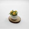 1Pcs Doll House Living Room Scene Decoration Mini Rose Potted Plant Model Miniature Landscape Ornament Handicraft Decor