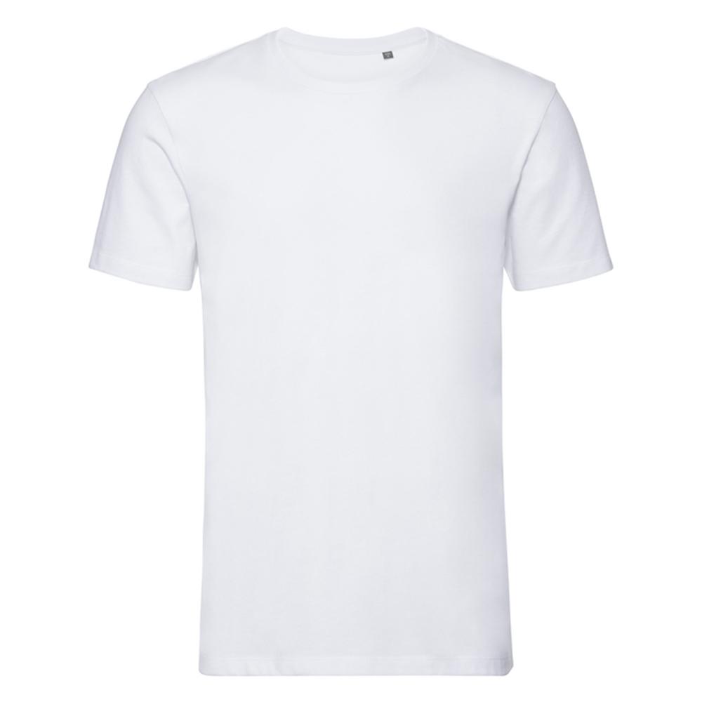 Russell Pure Organic Mens Plain T-Shirt