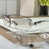 Ins Korean Fashion Y2k Rimless Sunglasses Women Luxury Brand Square Sun Glasses Personality Punk Eyeglasses Female Eyewear