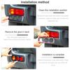 Protecții abajur de ceață spate ABS Protector lampă pentru Ford Suzuki Jimny 2007-2017 Accesorii exterioare, fumat negru