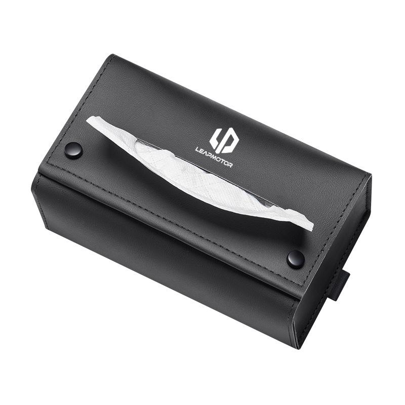 Leapmotor Car Tissue Box for T03, S01, C11, C01, C-more - Armrest Hanging Pull-out Design