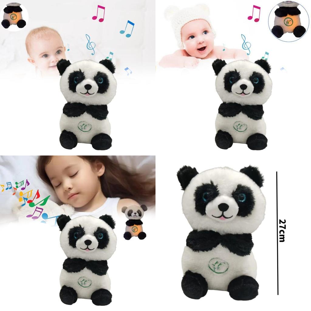 Breathing Panda Plush Toy For Babies With Music And Soothing Features For Infant Comfort