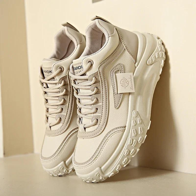 Sales Women's Fashion High-top Shoes Womens Sneakers  Trend White Flat Casual Sports Shoes Ladies Designer Running Shoes