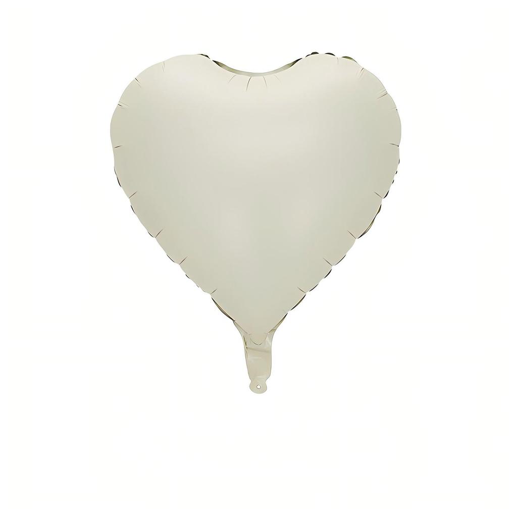 Customizable Wedding Decoration 18 Inch Foil Balloon Helium Birthday Party Aluminum Foil Pure Color Heart Shaped Balloon