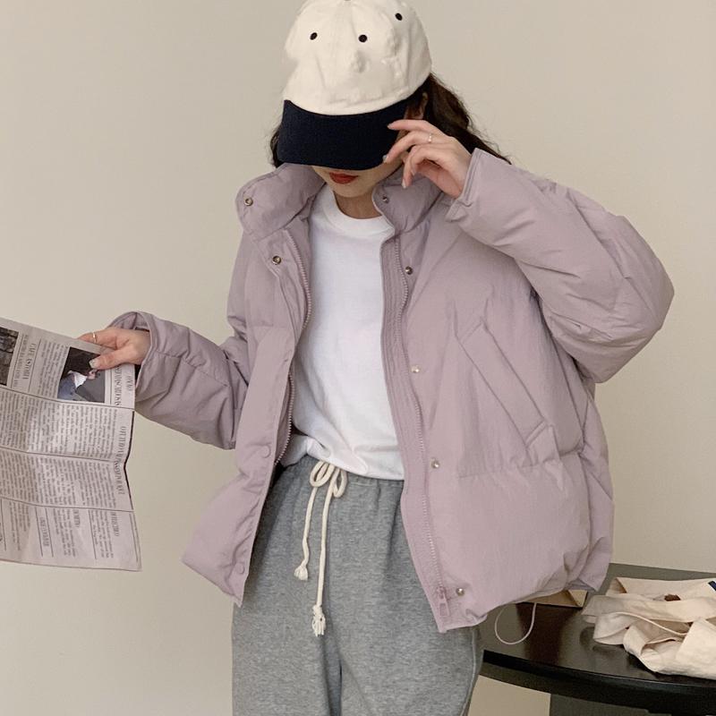 Down Jacket Women'S Winter Coat White Duck Down Jacket Short Women'S Bread Jacket