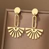 Stainless Steel Earrings Sweet Vintage Delicate Sunflower Elegant Sense Light Luxury Fashion Pendant Earrings For Women Jewelry