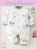 Winter Baby Onesie With Thick Cotton Layer For Newborns Girl Boy Safe For Winter