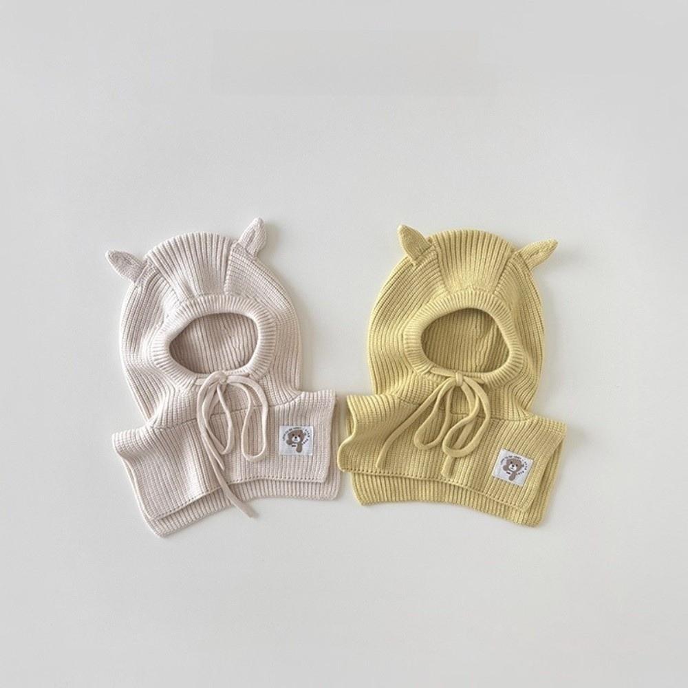Cute Ear Children's Scarf Integrated Hat Ear Protection Kids Balaclava Caps Children's Hat Winter
