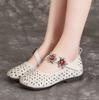 Retro Leather Sandals Women's Summer Breathable Cave Shoes Sandals Cowhide Soft Bottom Non-slip Slippers