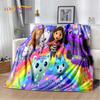Süße Gabbys Puppenhaus-Cartoon-Decke, weiche Überwurfdecke für Zuhause, Schlafzimmer, Bett, Sofa, Picknick, Reisen, Büro, Ruhebezug, Decke, Geschenk
