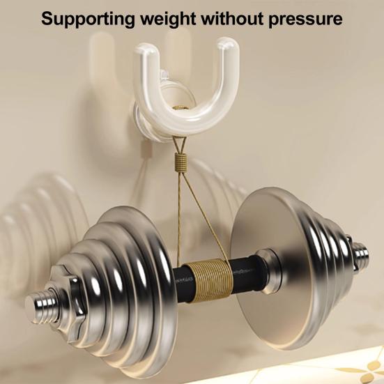 2PCS Shoe Rack U Shape Suction Cup Hook Non-Slip Stable Support No Drilling Slipper Rack for Towels Bathroom