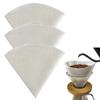 Filtros de Café RuiChy, Juego de 3, Filtros de Papel Cónico de Lino Puro, Lavables y Reutilizables, Fáciles de Limpiar, para Uso Doméstico, de Oficina y de Cafetería