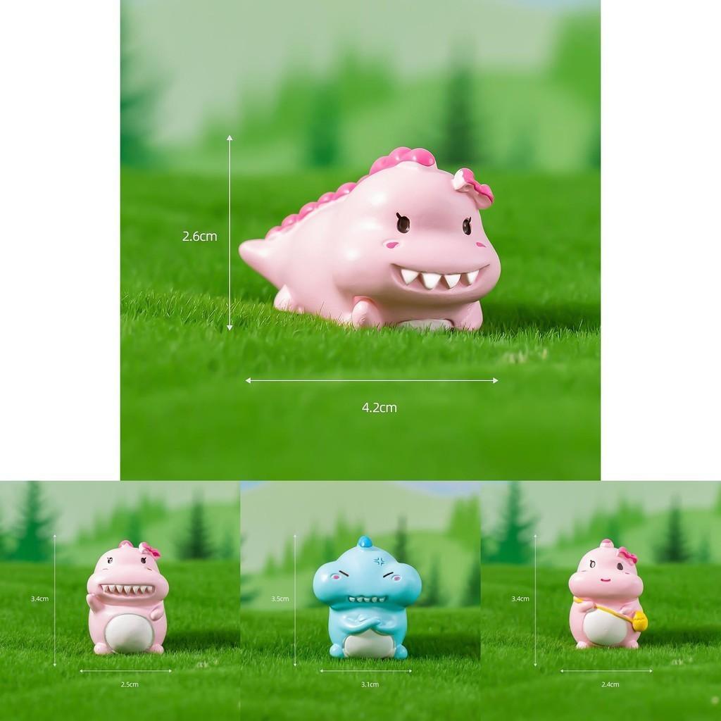 Entzückende Harz Dinosaurier Schreibtischdeko Buntes Cartoon Tier Ornament Für DIY