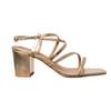 Womens/Ladies Sidra Crossover Strap Wide Medium Block Heel Sandals