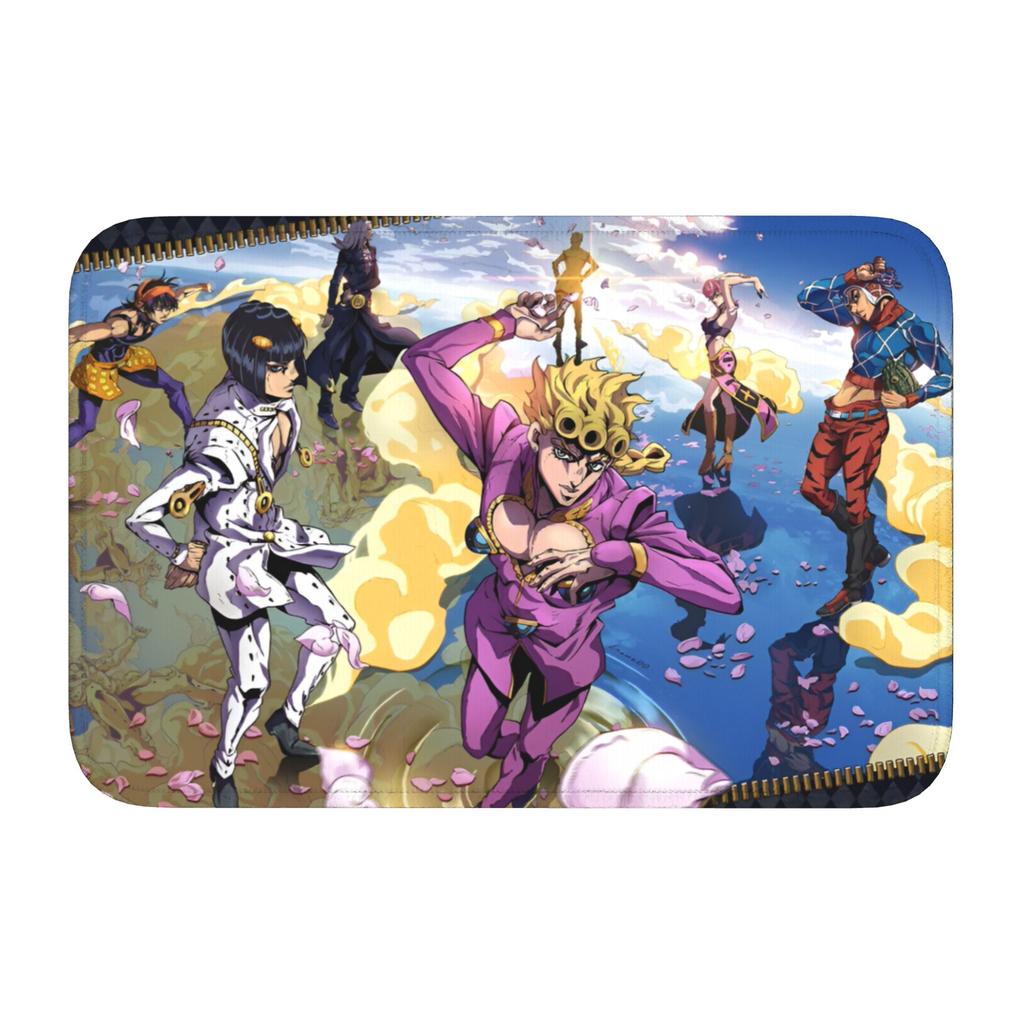 Custom JoJoes Anime Doormat Non-Slip Entrance Welcome Kitchen Bath Floor Door Mat  Toilet Living Room Carpet Rug