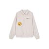 Embroidered Logo Casual Long Sleeve Jacket Men Jackets Light-Redwood-Brown FZ5737-104