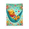 Beer Cartoon Winnie de Poeh Dekens Flanel Geweldig Zacht Plaid Dekens voor Beddengoed Lounge Zomer,