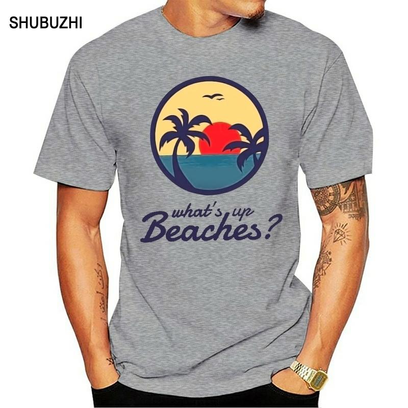 Brooklyn 99 Nine Nine Tv Show What Up Beaches T Shirt Black Size S 3Xl Men Cotton Tshirt Summer Brand Teeshirt Euro Size