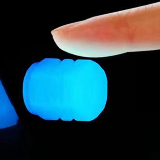 12 Stück Leuchtende Reifenventilkappen Set Fluoreszierende Luftkappen Abdeckung Erhöhte Sichtbarkeit Beleuchtete Ventilschaftkappen für Autos LKWs SUVs