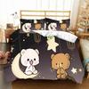 Parure de lit imprimée en 3D Kawaii Bubu et Dudu, housse de couette, pour lit simple, double, king size, queen size, pour enfants