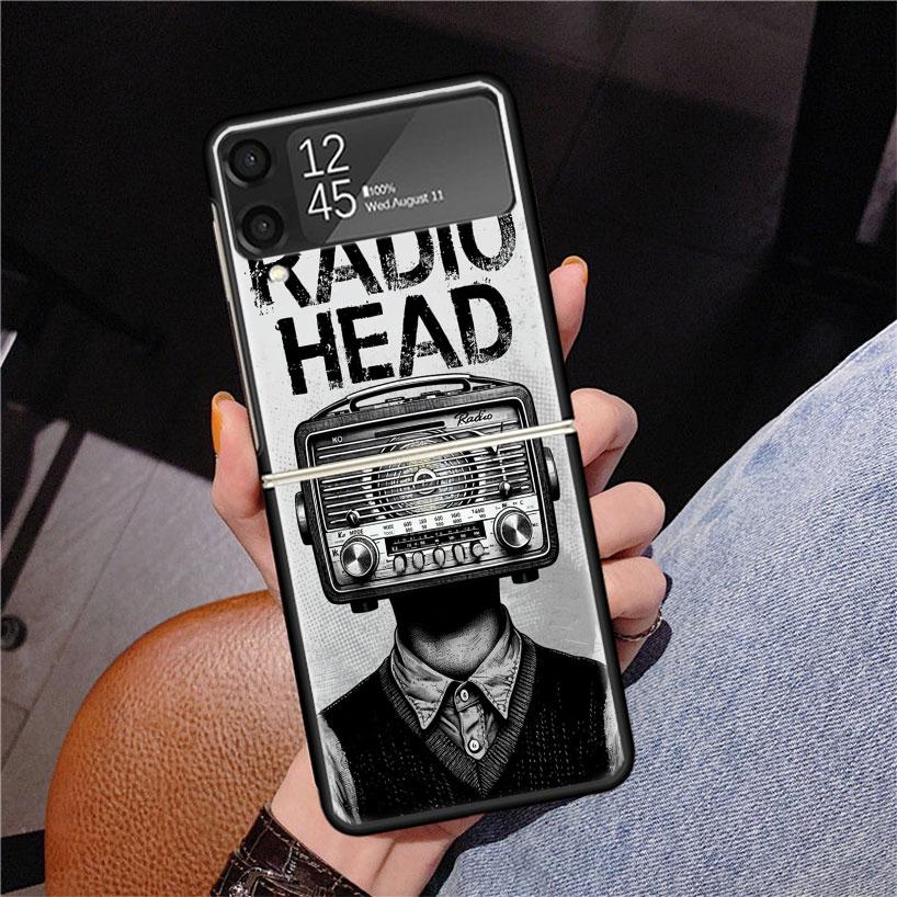 Bnad R-Radiohead Phone Case For Samsung Z Flip 7 6 5 4 3 Galaxy ZFlip7 ZFlip6 ZFlip5 ZFlip4 ZFlip3 5G Print Cover