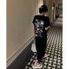 T-shirt Women's Summer Slit Skirt Loose Plus Long Dress