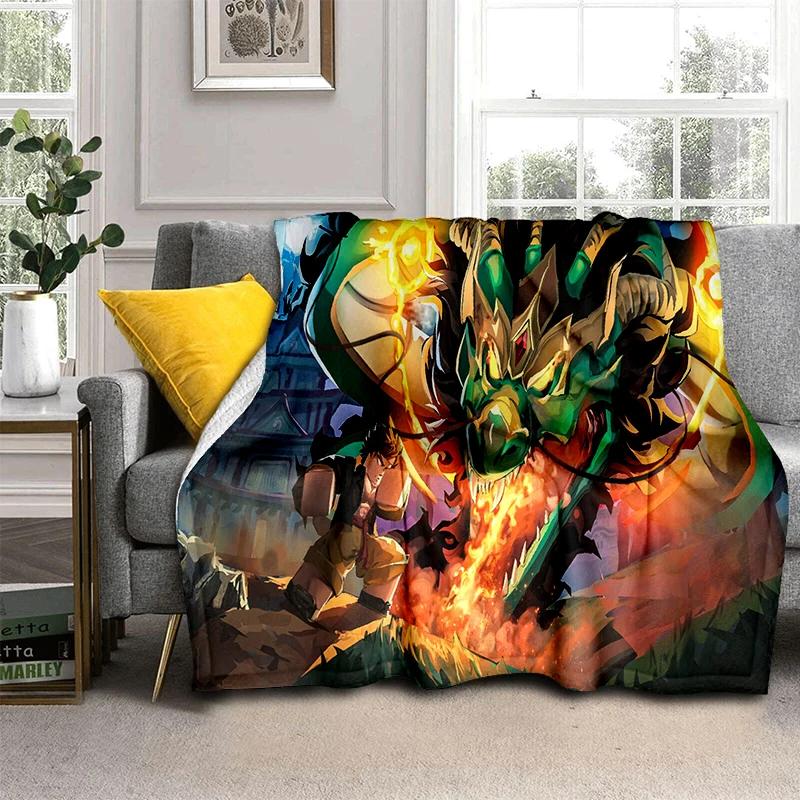 2025 Neuer Stil B-Blox Frucht Cartoon Flanelldecke, Weiche Wohndecke für Zuhause Schlafzimmer Bett Sofa Reiseabdeckung Kindergeschenk