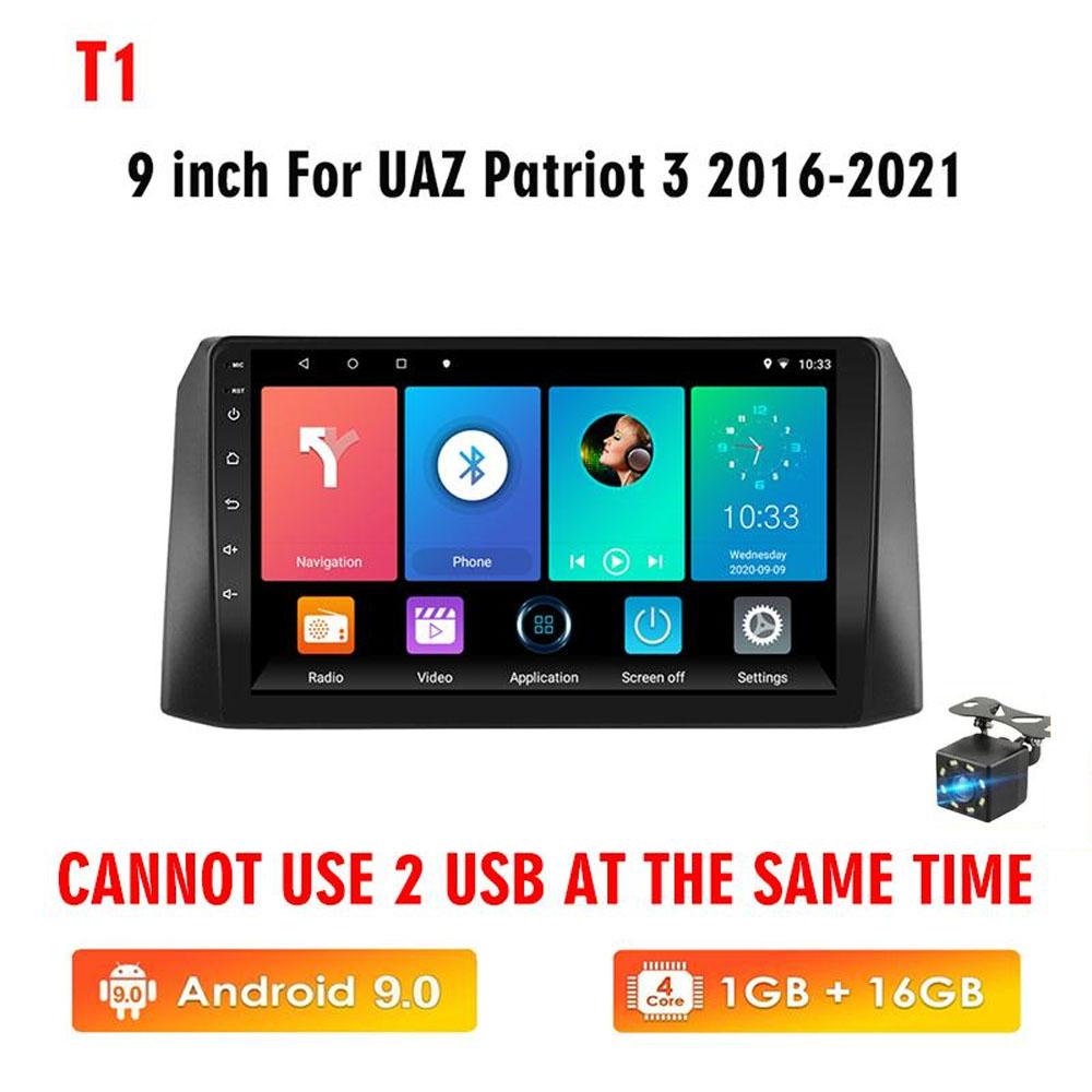 icreative Android Car Radio Video Player For UAZ Patriot 3 2016-2021 GPS Auto BT Stereo Carplay WIFI 1280*720P 2 Din
