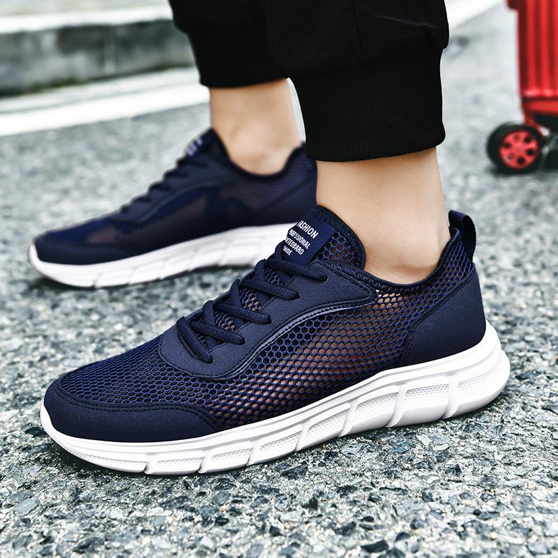 Mesh Shoes Men Sneakers Breathable Light Men's Casual Shoes Lace-Up Walking Footwear Tenis Masculino Zapatillas Hombre