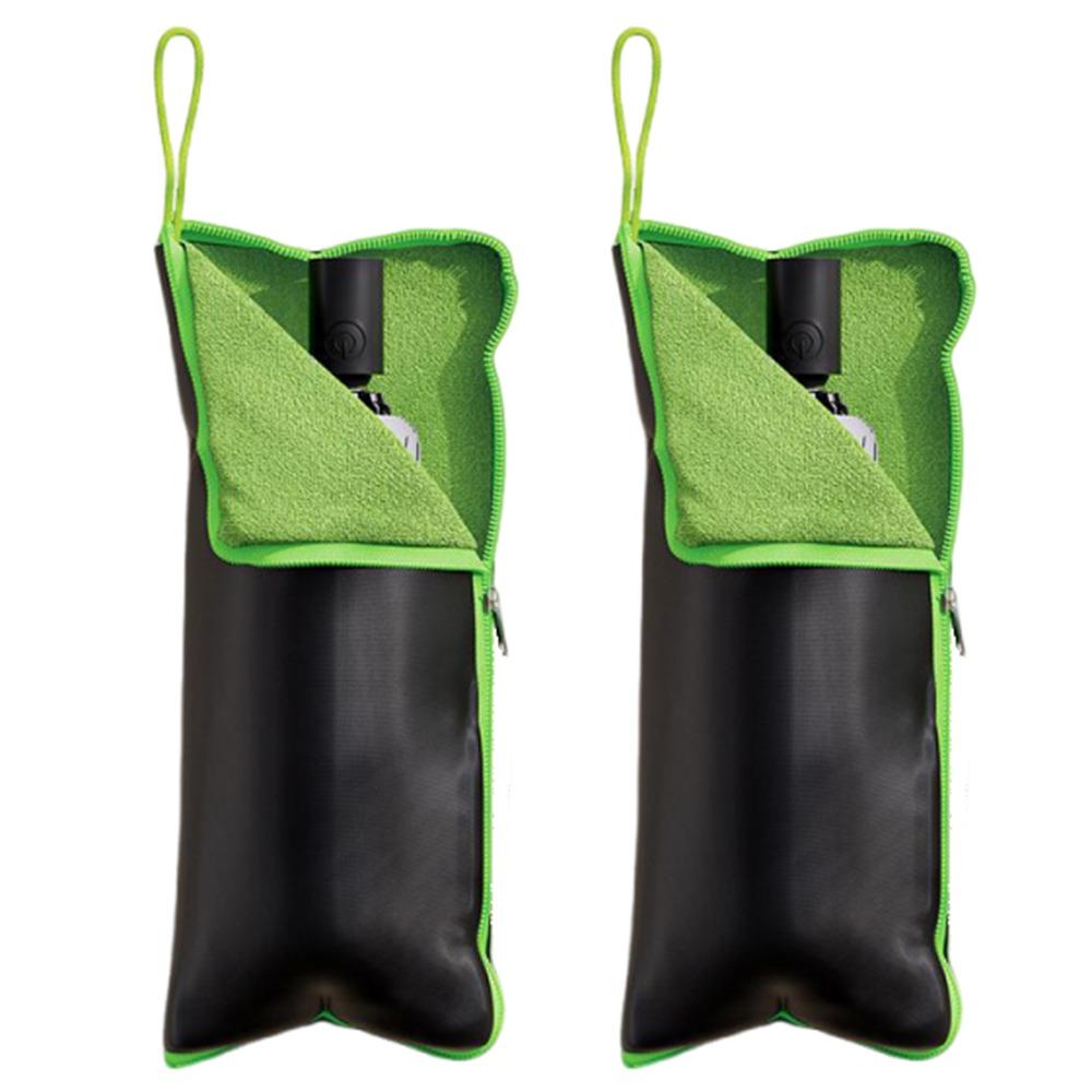 2Pcs Absorbs Water Wet Umbrellas Bag Reusable Portable Umbrella Storage Cover Oxford with Handle Umbrellas Carry Case Travel