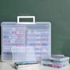 Office Supplies 16 Inner Organizer Po Storage Box Clear Lids Craft Storage Case With Handle Extra Large Cards Keeper Stickers