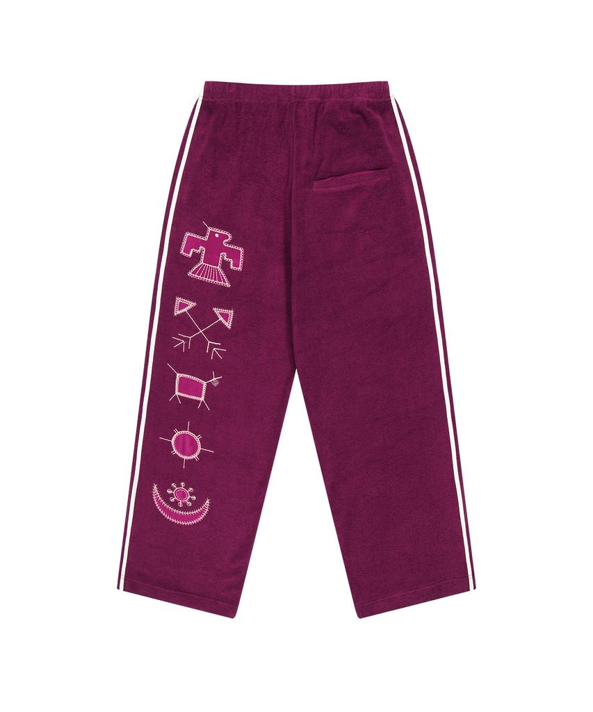 TUEWID Tuewid Retro Sweatpants Wide Fit In Plum