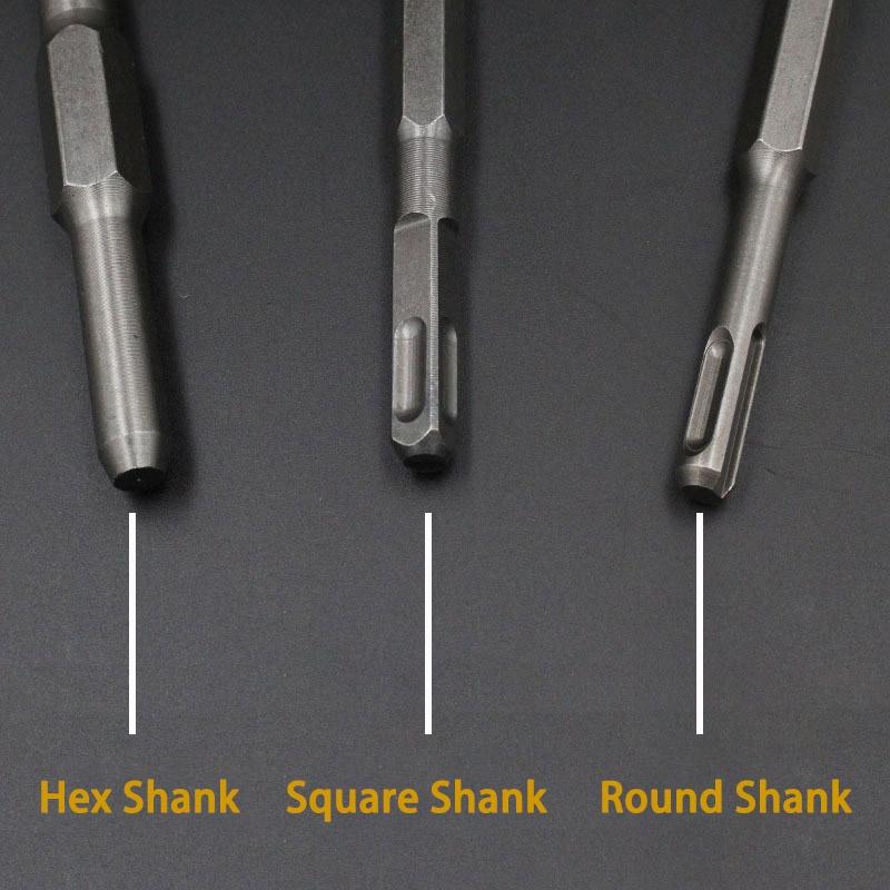 Advanced Rotary Hammer Chisel Bits Set With Chrome Steel Tile Bull Point Chisel For Superior Durability