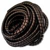 16-22mm Black Cable - Hose - Spiral - Springy Pvc - 1 Meter