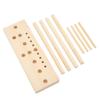 Bow Maker for Ribbon Wooden Multi Size Adjustable with Wooden Board Sticks for Making Bows DIY