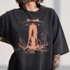 Comfort Colors UFO Cat Abduction Graphic Tee, Vintage Alien T-Shirt
