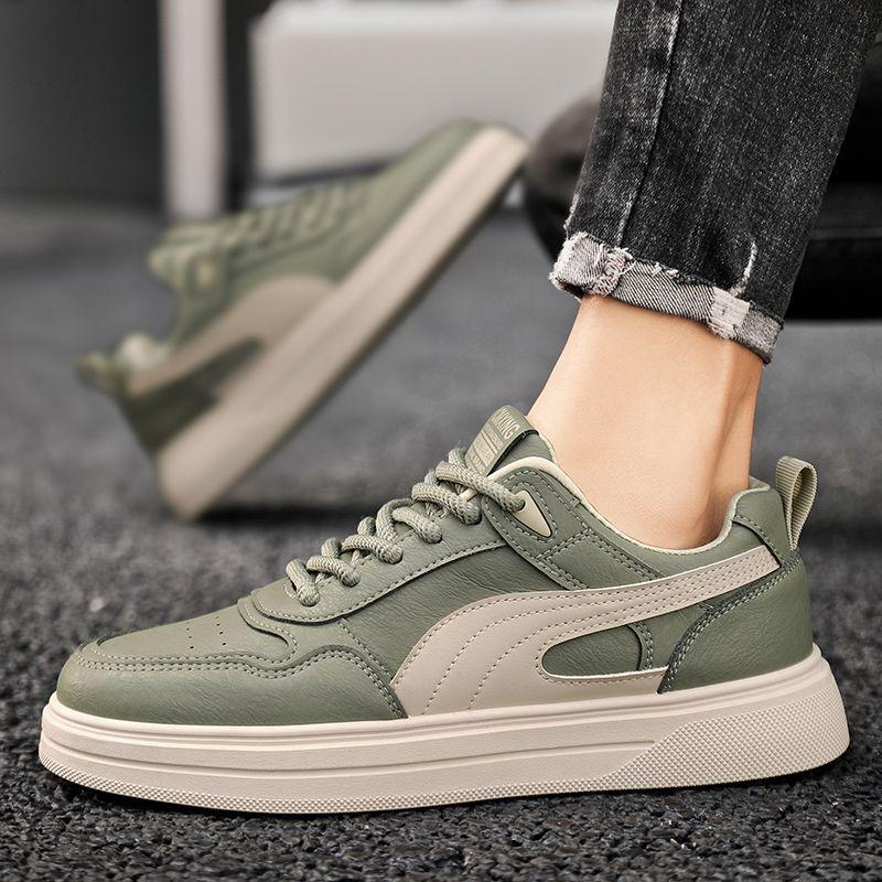 Men's Shoes Spring And Autumn Outdoor Fashion Sneakers 2024 New Trendy Brand Korean Casual Sneakers Youth Leather Sports Shoes