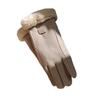 Gants d'hiver pour femmes doublés polaire gants tactiles gants chauds épaissis gants coupe-vent à doigts entiers pour sports de plein air cyclisme conduite