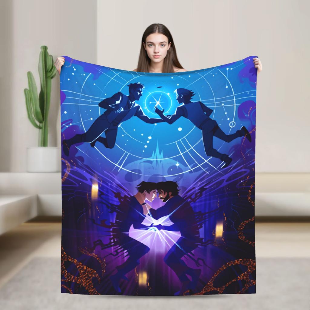 Arcane Blankets Viktor Game Anime Jinx Jayce Caitlyn Jesus Soft Warm Plush Throw Blanket For Couch Bed  Flannel Bedspread