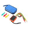 Artudatech Three-Phase AC Phase Detector, 3-Phase Sequence Presence Rotation Tester, Non-Contact Buzzer, 60V~600V Phase Detector Meter, Portable Pouch
