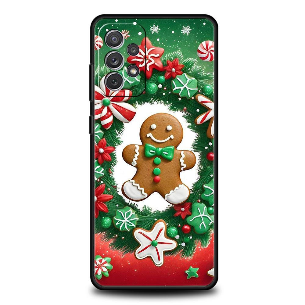 New Year Christmas Phone Case for Samsung Galaxy A55 A35 A17 A07 A15 A13 A25 A51 A71 A72 A73 A32 A52 A52S A41 5G Soft TPU Shell