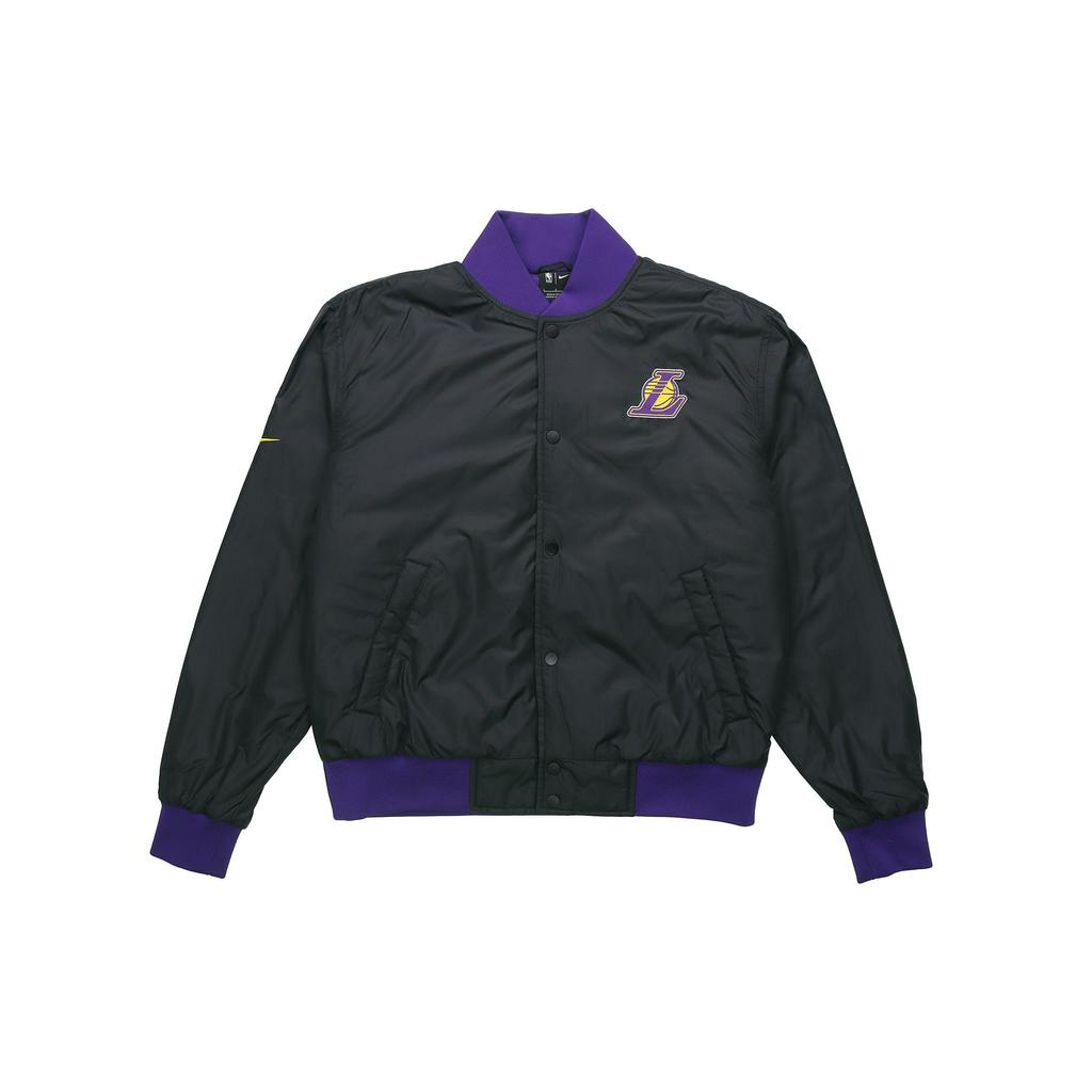 Nike NBA Los Angeles Lakers Bomber Jacket Black Purple Men DB4787-010