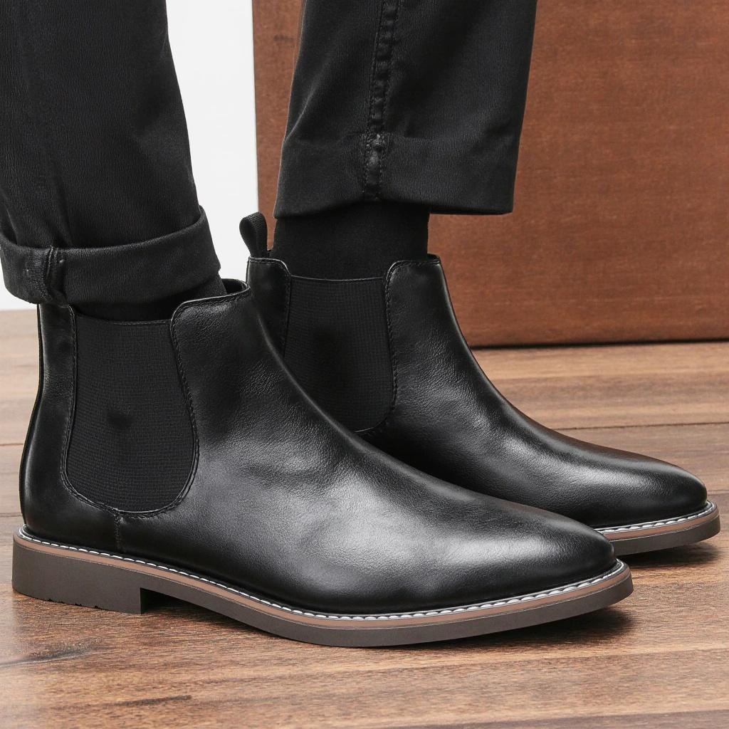 Men Boots Brand Retro Comfortable Casual Fashion 2026 Chelsea Boots