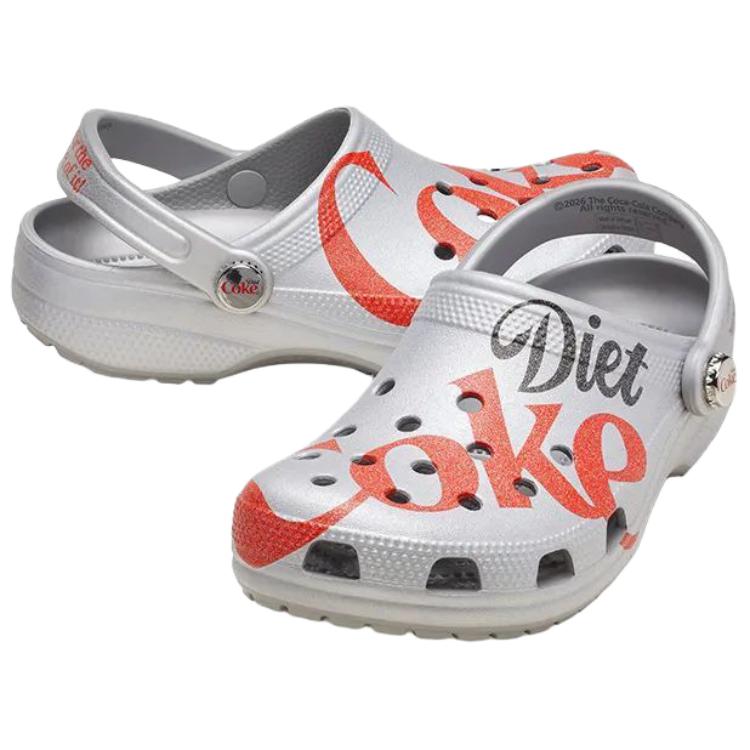 Diet Coke X Crocs Classic Clog Grey Red Men Sneakers 212130-90H
