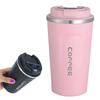 Cană de cafea Thermos 380/510 ml Sticlă de apă Afișare temperatură Baloane cu vid Tumbler termic În mașină Cupă izolată Cadou de Crăciun