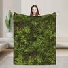 Grass Battlemat Grassland Land Greenery Blanket  Warm Soft Novelty Plush Throw Blanket For Couch Flannel Bedspread Bed Cover