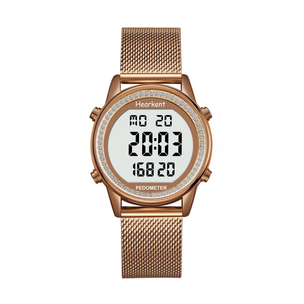 Hearkent Pedometer Watch for Sports Watch with Calorie Steps Fitness Tracker for Large Digital Display Waterproof Watch Women, Counter, Walking,