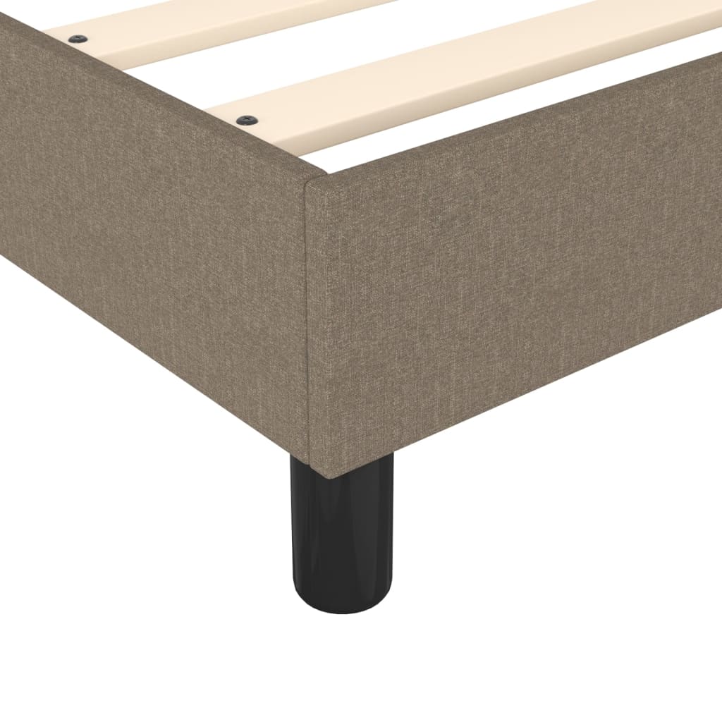 Vidaxl Kontinentalbett Mit Matratze, Taupe, Stoff, 80X200 Cm