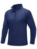 MAGCOMSEN Long Sleeve Zip Winter Size L Men's T-Shirt, Autumn/Winter Wear, 1/4 Stretch, Warm, Wear, Innerwear, Black,