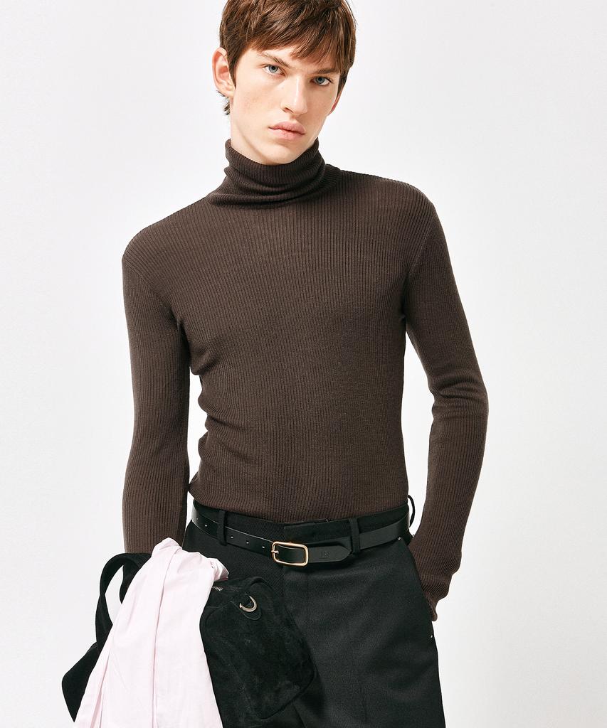 LABELARCHIVE Irene Soft Touch Turtleneck Brown